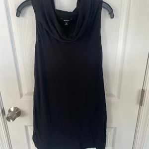 Express black mini dress with color